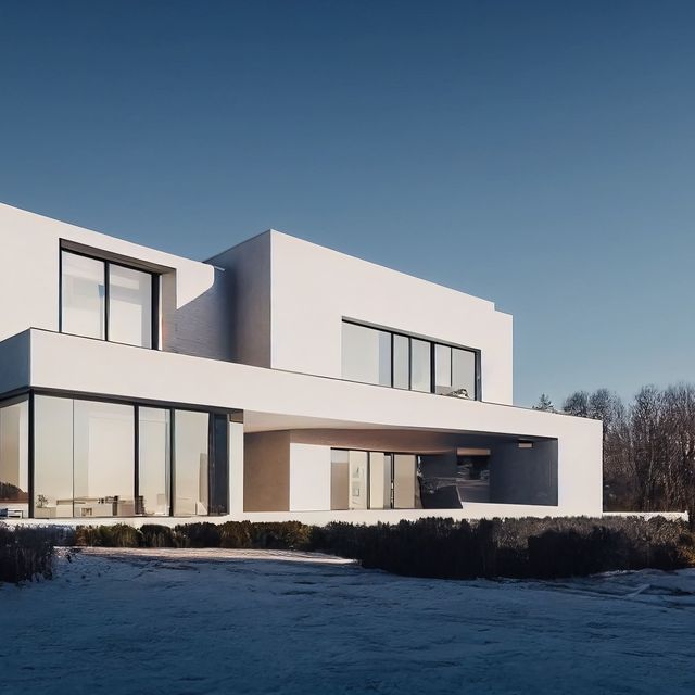 casa moderna blanca